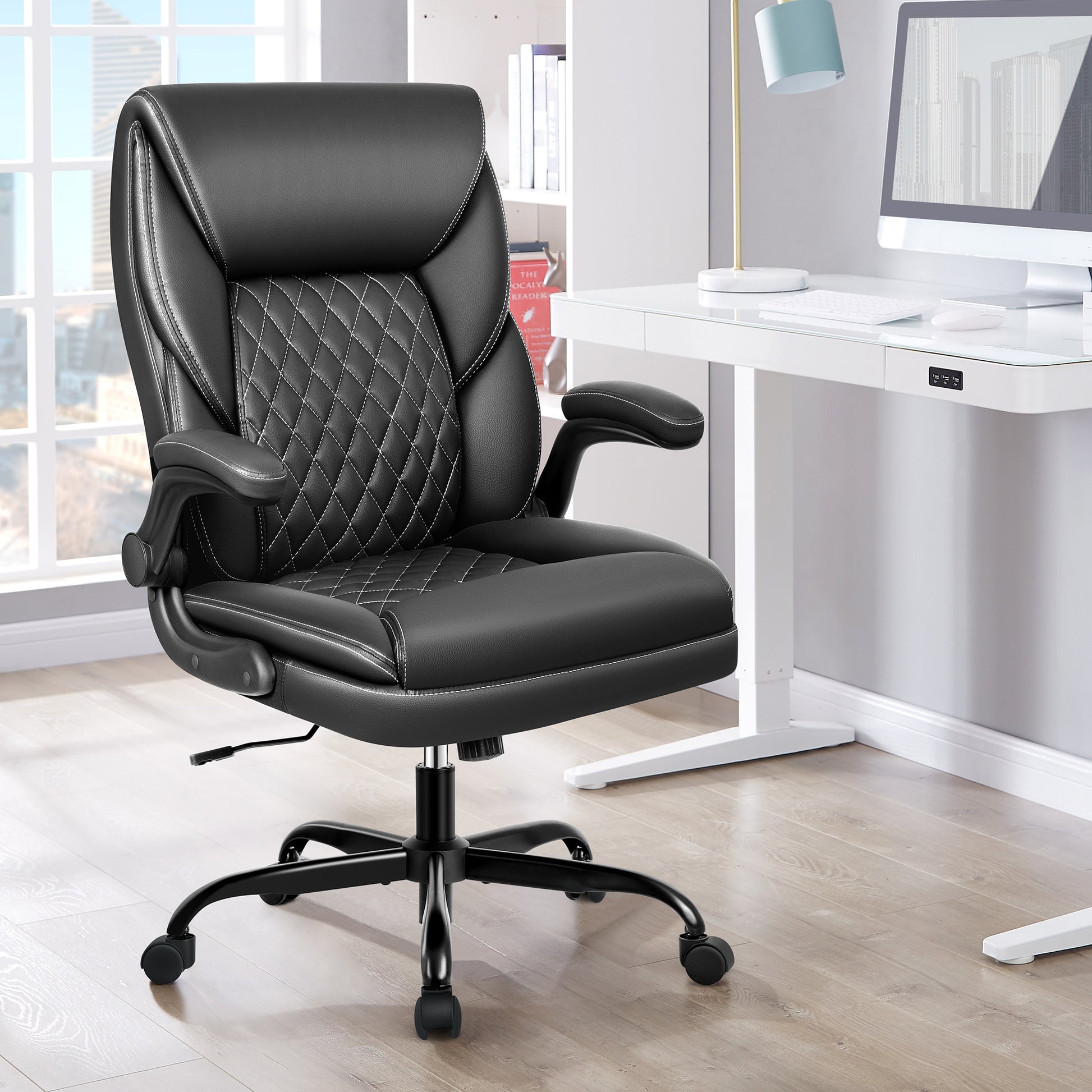 Executive Leather Chair Home Office Desk Chairs