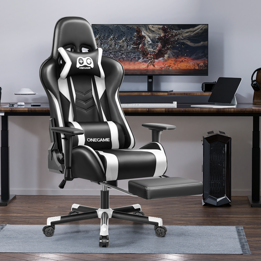 Ergonómica Silla Gamer con Reposapiés