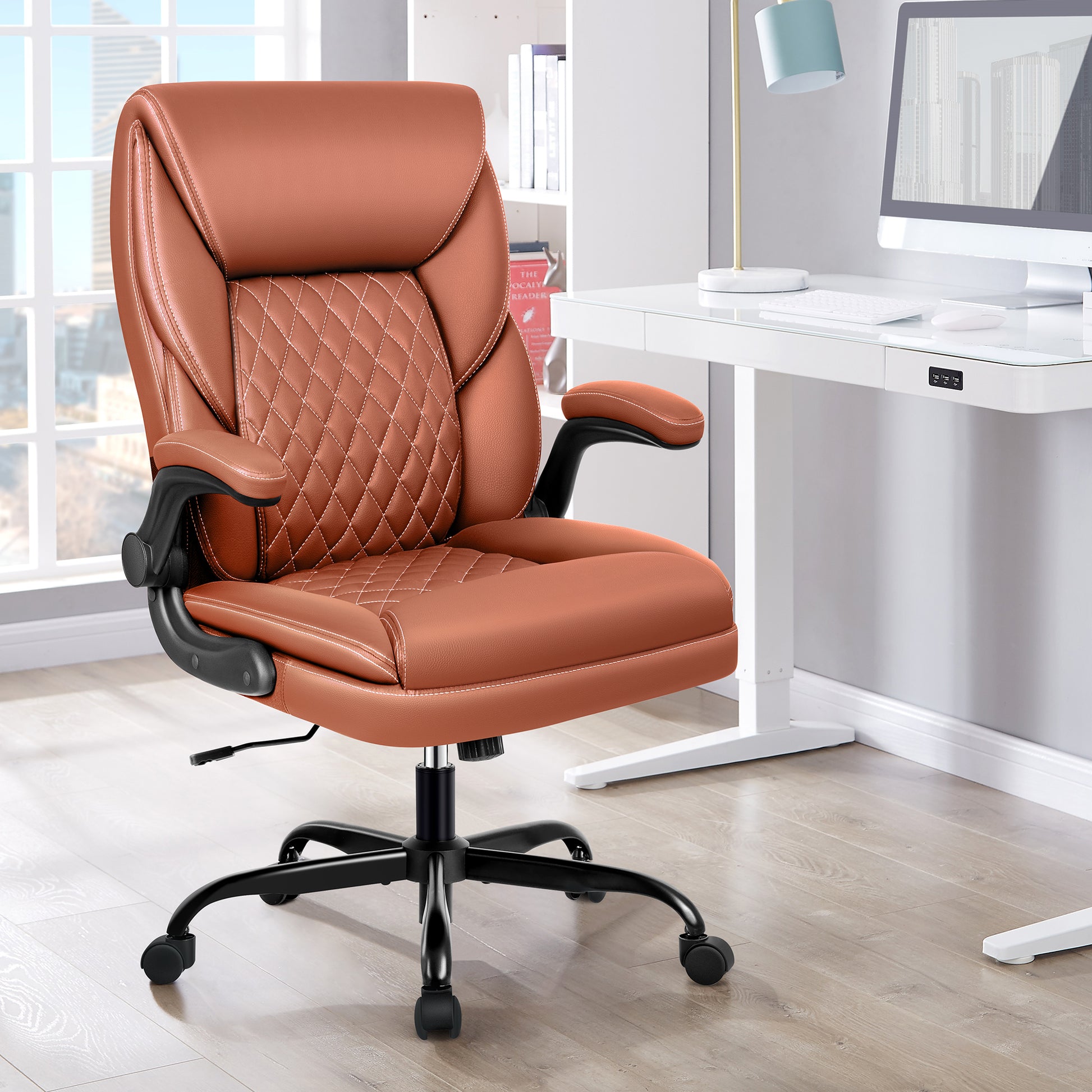 Executive Leather Chair Home Office Desk Chairs