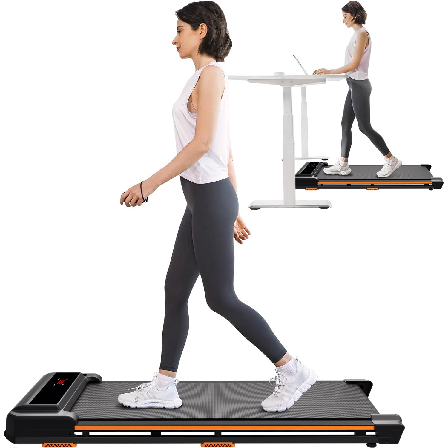 AirHot Walking Pad Laufband 0.6-3.7MPH Walking Jogging Machine für Home Office mit Klappoption