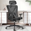 KERDOM Silla de Escritorio con Soporte Lumbar Ajustables