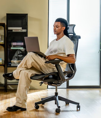 Silla Ergonómica KERDOM,Uso 8 horas,Avanzado Soporte Lumbar,Exclusivo Diseño