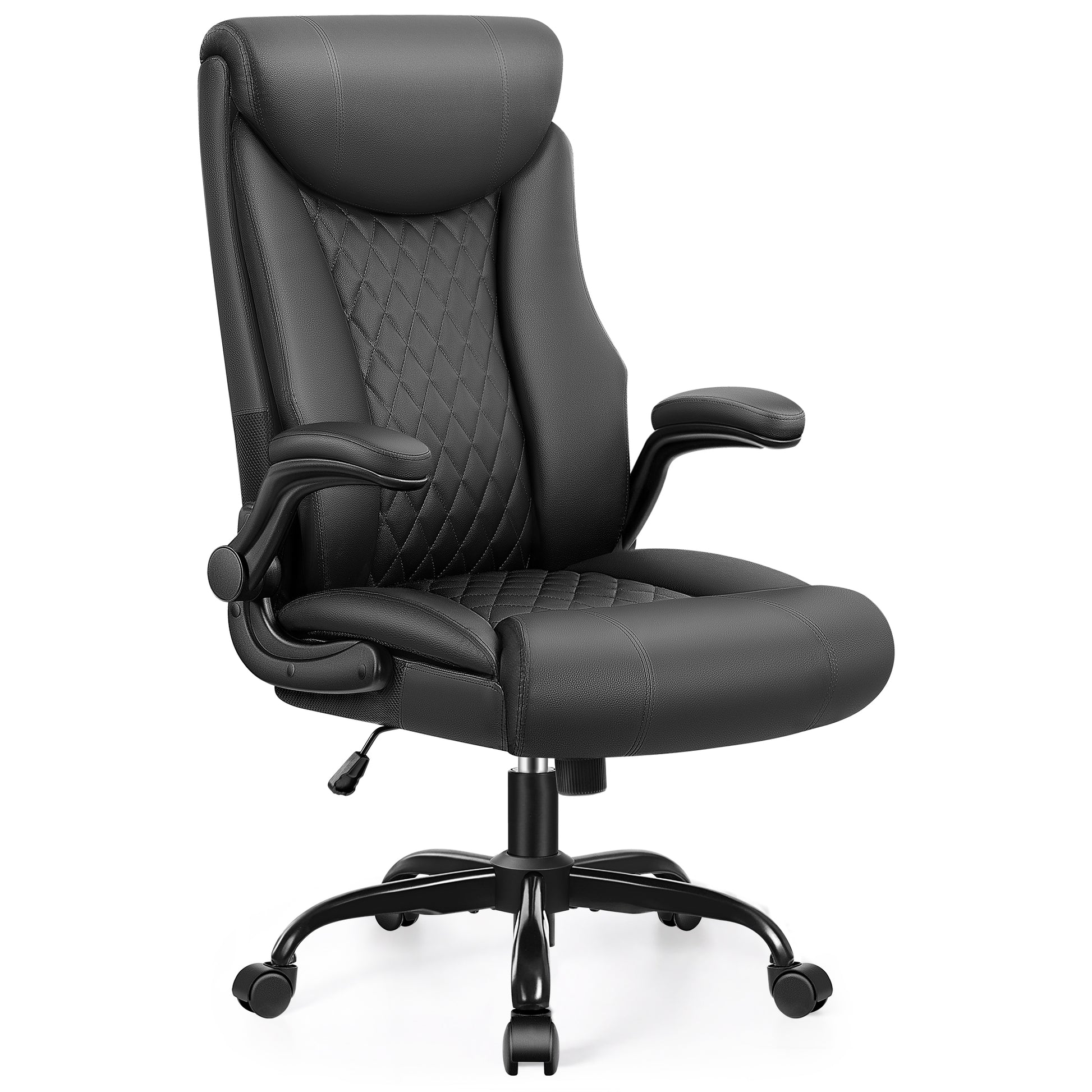 Bige and Tall Home Office Chair 500LBS with Adjustable Flip-Up Arm