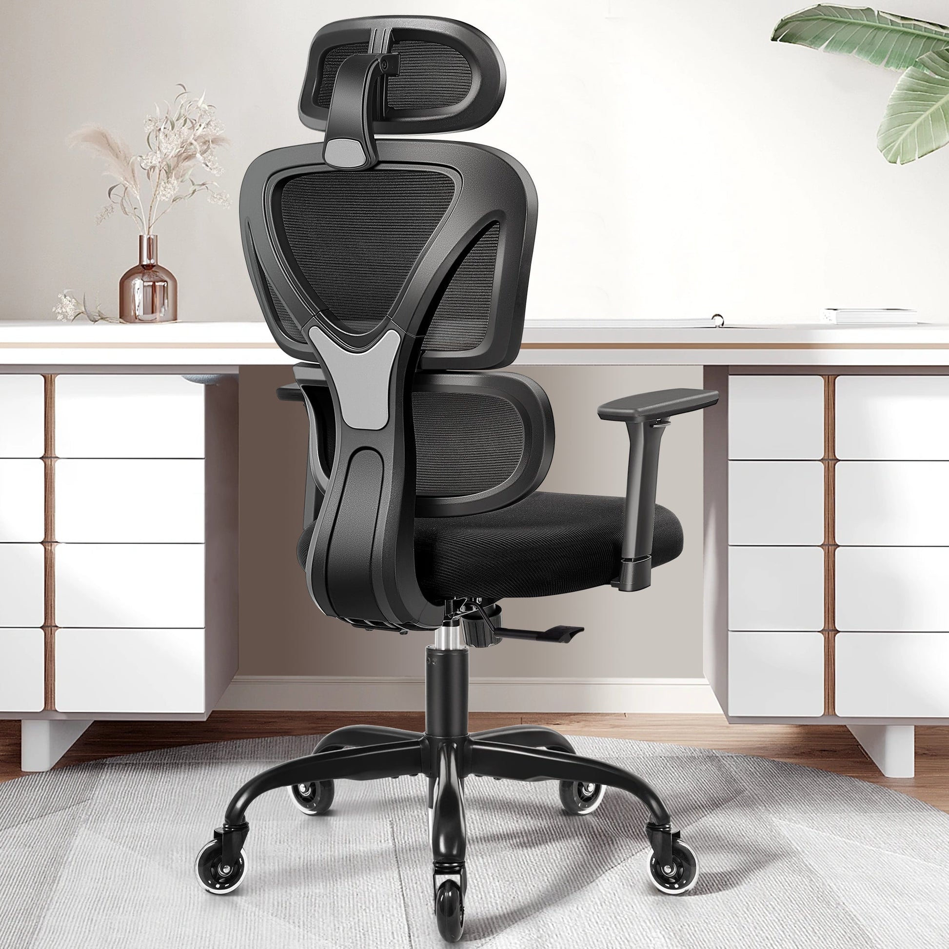 Silla Ergonómica KERDOM,Uso 8 horas,Avanzado Soporte Lumbar,Exclusivo Diseño