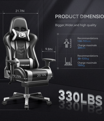 Silla Ergonómica KERDOM,Uso 8 horas,Avanzado Soporte Lumbar,Exclusivo Diseño