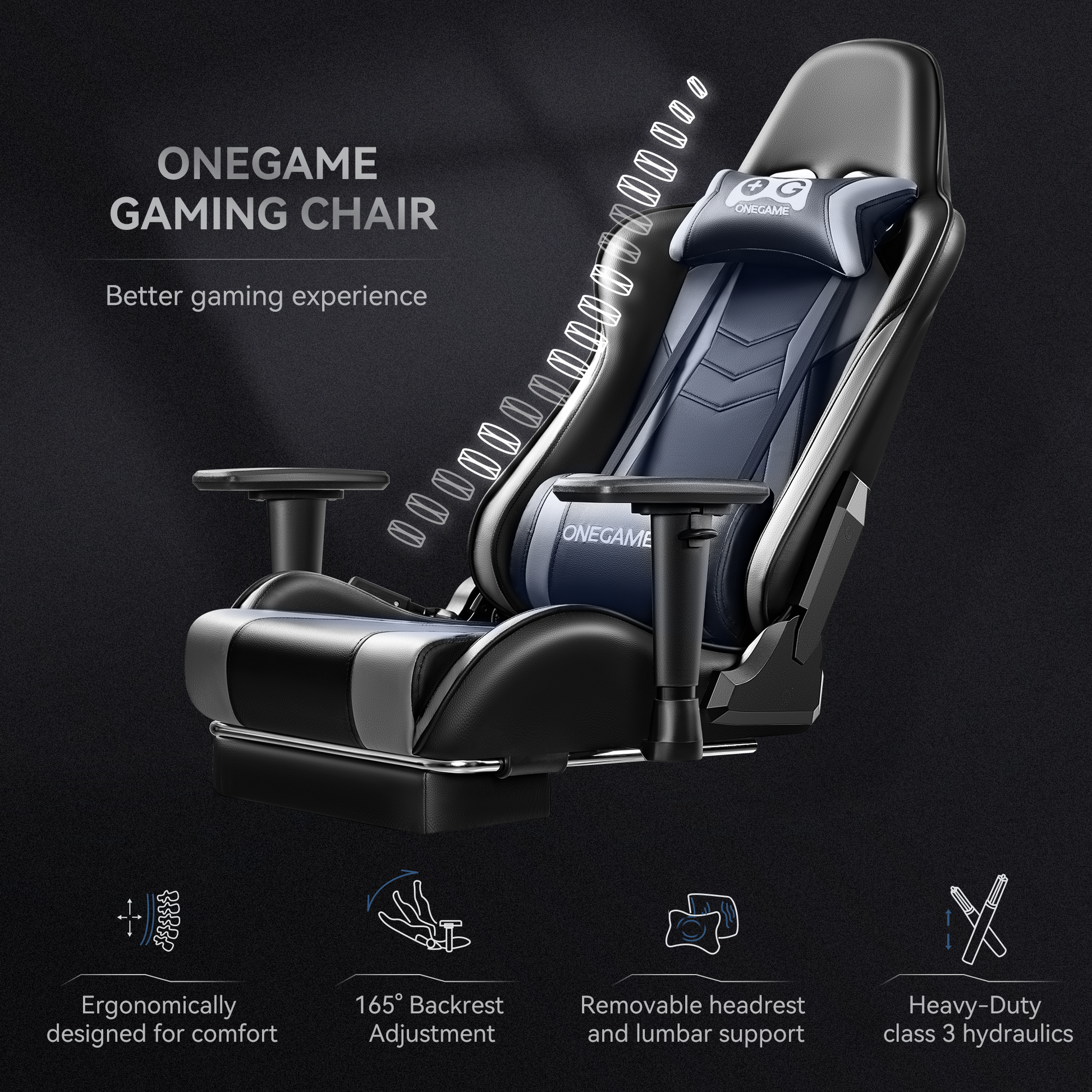 Kerdom Big And Tall Gaming Chair Upgrade 330 lbs