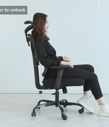 Silla Ergonómica KERDOM,Uso 8 horas,Avanzado Soporte Lumbar,Exclusivo Diseño